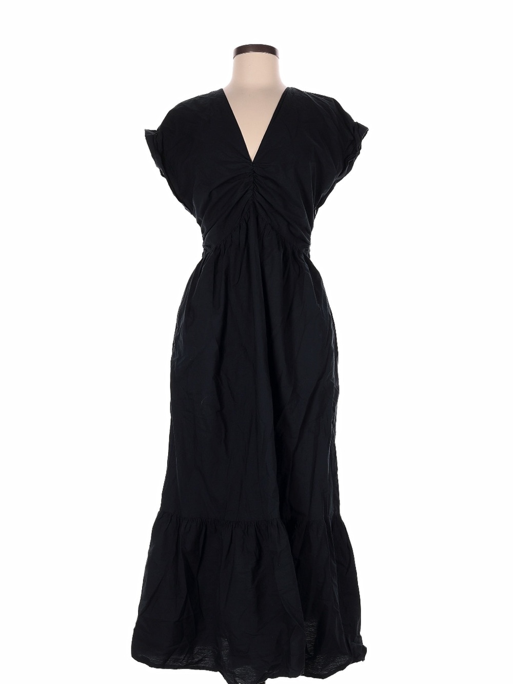 Abercrombie & Fitch | RARE Black cotton Maxi Dress WITH POCKETS! | Size: Medium